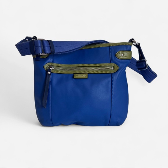 Coach Daisy Spectator Blue and Green Crossbody Bag - Picture 1 of 11
